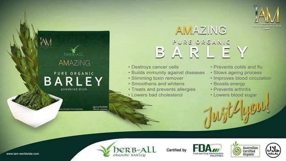 [Health & Beauty] Pure Organic Barley Powder (10 pcs sachet)