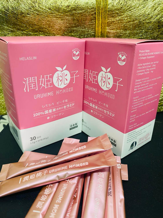 [Health & Beauty] Helaslim Uruhime Momoko Ceramide + Collagen Supplement 30s